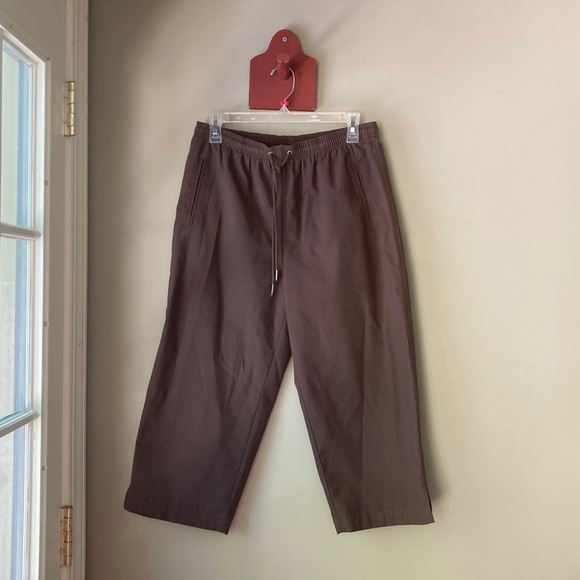 Vintage Hasting & Smith Brown Lightweight Cropped Pants S - Picture 2 of 6
